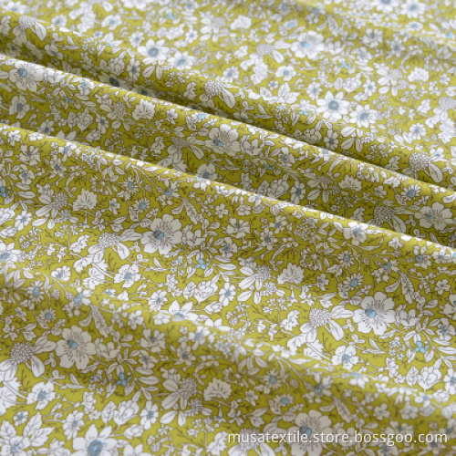 Okeo Impression personnalisée Cotton Liberty Fabric pour robes